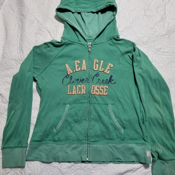 Zip up jacket American Eagle teal green L - Picture 4 of 4